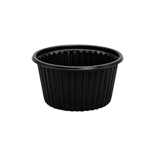 105 Round PP Container 10 oz. Black