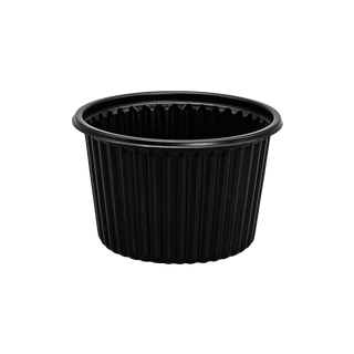 105 Round PP Container 12 oz. Black
