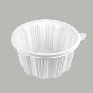 225 Big Round PP Container 85 oz. White
