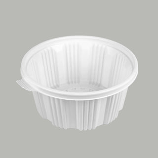 225 Big Round PP Container 100 oz. White