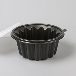 195-JH Round PP Bowl 48 oz. Black
