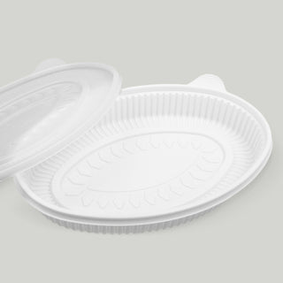 Big Oval PP Container 60 oz. White