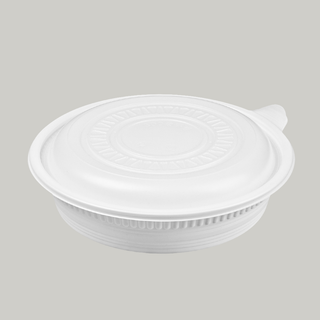 300 Big Round PP Container 120 oz. White