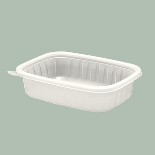 20oz Microwavable Rectangular PP Container, 500/case, [Base Only]