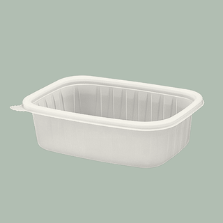 24oz Microwavable Rectangular PP Container, 500/case, [Base Only]