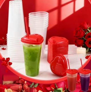 ⚡Pre-Order⚡ 22/24oz Heart Shape Premium Boba Cup