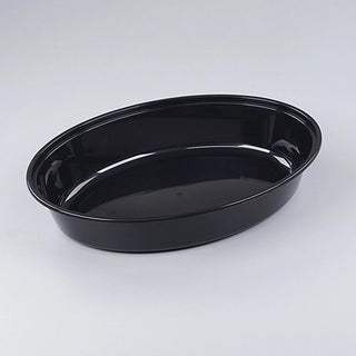 Oval PP Takeout Containers with Lids, 25 oz, Clear - 200 Sets (B750)