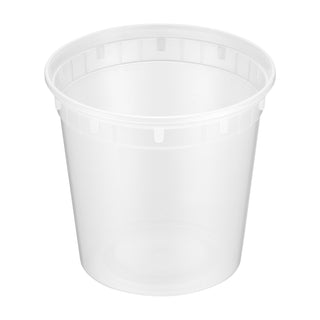 24oz Heavy Duty PP Deli Container and Lid Combo Pack, 240/case