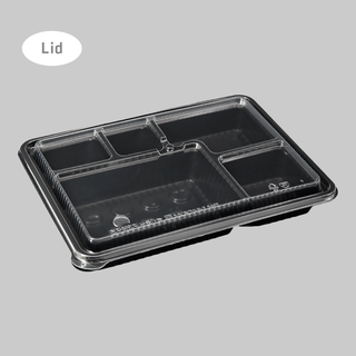 JW 11x8" Bento Box 5-Compartment PP Lid